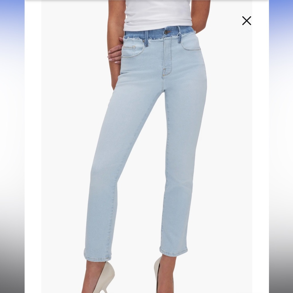 Good American Light Blue High Rise Jeans